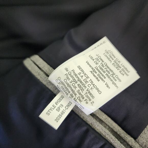 J Crew Factory Mens Classic Fit Thompson Wool Blazer Jacket Size 40L Gray Career - Picture 10 of 15